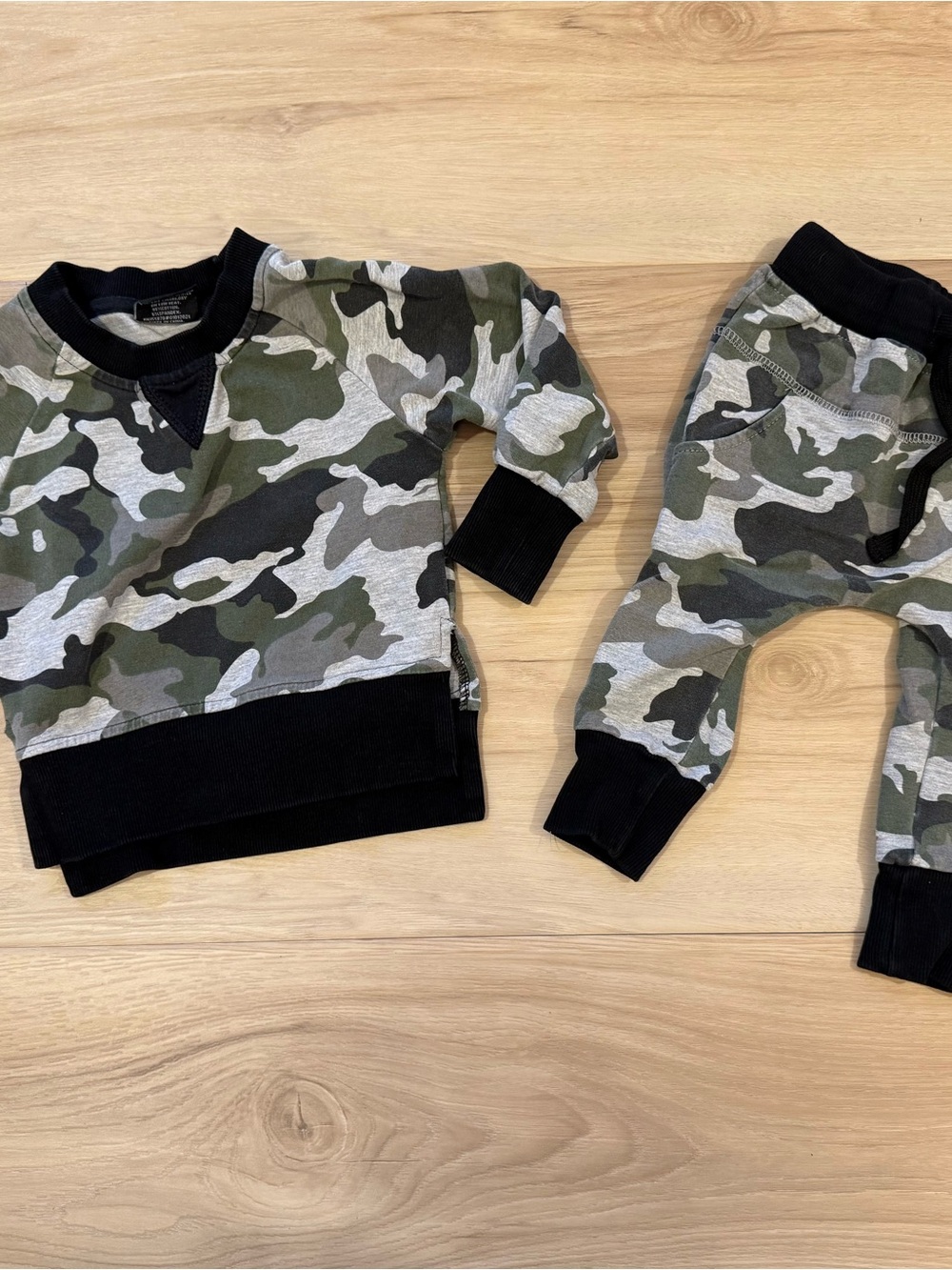 Little Bipsy Green Camo Sweatshirt & Joggers Set 6-12M